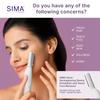 SPA SCIENCES - SIMA Patented Dermaplane Razor for Women Face  Painless 2-in-1 Facial Exfoliation & Peach Fuzz Hair Removal  Anti-Aging  3 Speeds  Rechargeable  7 Weeks Treatment view 3
