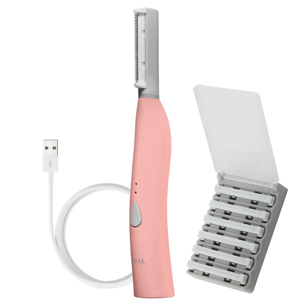 SPA SCIENCES - SIMA Patented Dermaplane Razor for Women Face  Painless 2-in-1 Facial Exfoliation & Peach Fuzz Hair Removal  Anti-Aging  3 Speeds  Rechargeable  7 Weeks Treatment
