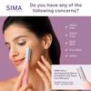 SPA SCIENCES - SIMA Patented Dermaplane Razor for Women Face  Painless 2-in-1 Facial Exfoliation & Peach Fuzz Hair Removal  Anti-Aging  3 Speeds  Rechargeable  7 Weeks Treatment view 3
