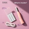 SPA SCIENCES - SIMA Patented Dermaplane Razor for Women Face  Painless 2-in-1 Facial Exfoliation & Peach Fuzz Hair Removal  Anti-Aging  3 Speeds  Rechargeable  7 Weeks Treatment view 4