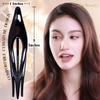RC ROCHE ORNAMENT 6 Pcs Womens Thin Curved Eyelet Side Slide No Slip Hair Clip Comfortable French Concord Duck Bill Pin Teeth Strong Hold Grip Beauty Accessory, Medium Black and White view 2