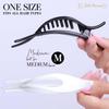 RC ROCHE ORNAMENT 6 Pcs Womens Thin Curved Eyelet Side Slide No Slip Hair Clip Comfortable French Concord Duck Bill Pin Teeth Strong Hold Grip Beauty Accessory, Medium Black and White view 4