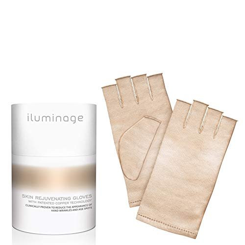 Skin Rejuvenating Gloves For Hand Wrinkle & Age Spots Reduction w/Copper Technology - (X-Small/Small)