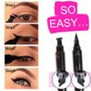 docolor Eyeliner Stamp Double-sided Liquid Winged Eye Liner Pen Waterproof Smudgeproof Long Lasting Wing Original Eyeliner Pen(1PC,Black) view 2