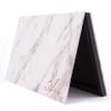 Allwon Magnetic Palette Marble Empty Makeup Palette with Mirror for Eyeshadow Lipstick Blush Powder (White) view 1