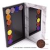 Allwon Magnetic Palette Marble Empty Makeup Palette with Mirror for Eyeshadow Lipstick Blush Powder (White) view 3