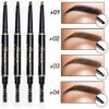 New Brand Eye Brow Tint Cosmetics Natural Long Lasting Paint Tattoo Eyebrow Waterproof Black Brown Eyebrow Pencil Makeup Set (#02) view 2