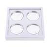 B Blesiya ABS Plastic 4 Grids Empty Eyeshadow Palette, Make Up Container Case Box with Magnetic Closure for Pressed Powder Blusher Lip Gloss view 2