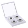B Blesiya ABS Plastic 4 Grids Empty Eyeshadow Palette, Make Up Container Case Box with Magnetic Closure for Pressed Powder Blusher Lip Gloss view 3