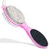 DecorRack (4 in 1) Pedicure Paddle Kit Tool with Pumice Stone for Feet, Foot Hand Toe Nail Cleaning Brush, Metal File and Emery Board, Manicure Foot Rasp Callus Remover Pedi Set (Random Color, 1 Pack) view 3