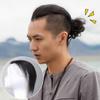 Human Hair Extensions Two Clips in Quiff Backwards Hairpieces for Men 12.6" view 2