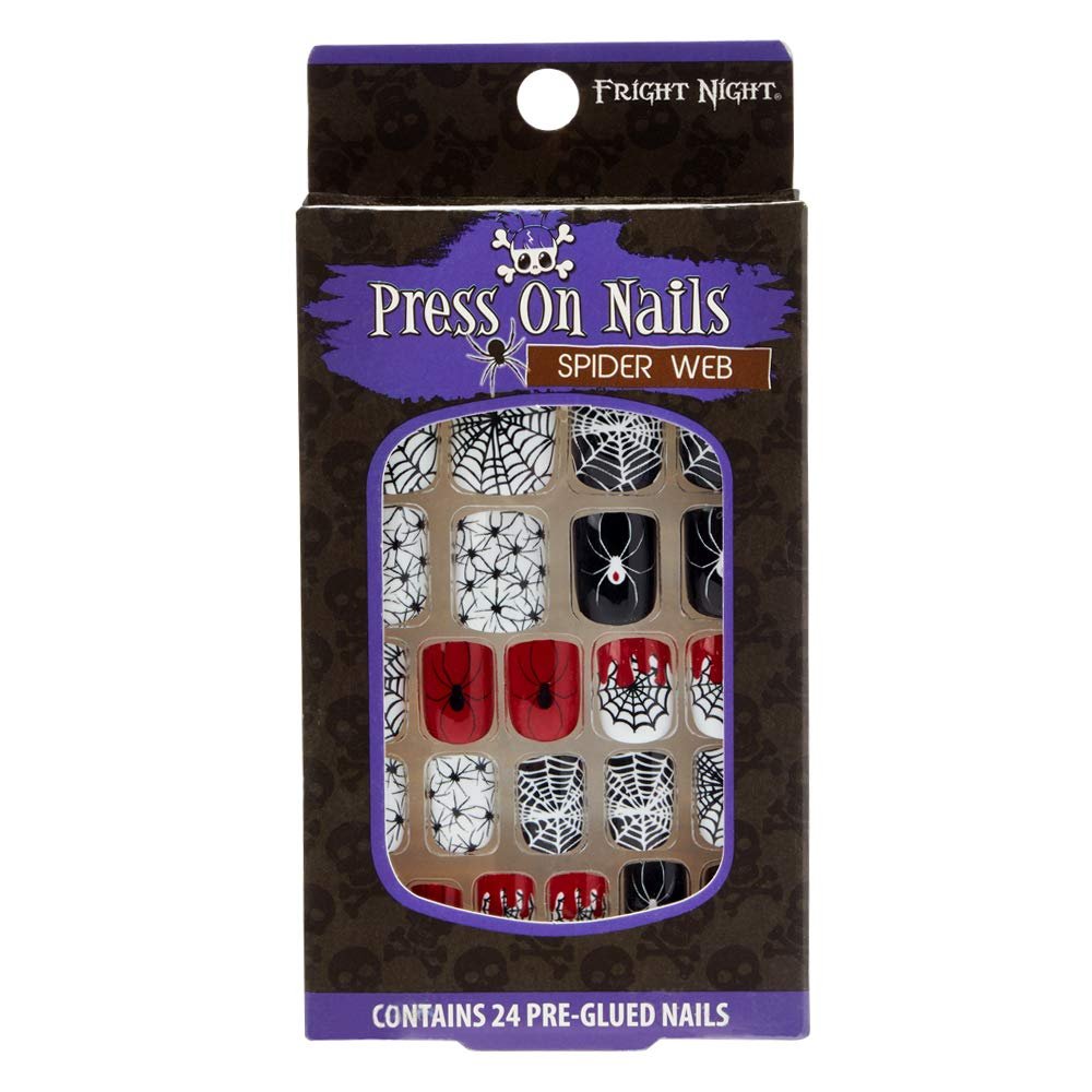 Fright Night Spider Web Nails