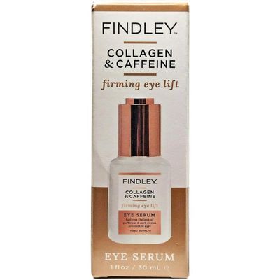 Findley Firming Eye Lift Eye Serum with Collagen and Caffeine - Reduces Puffiness and Dark Circles | Hydrates and Reduces Wrinkles (1 Fl Oz)