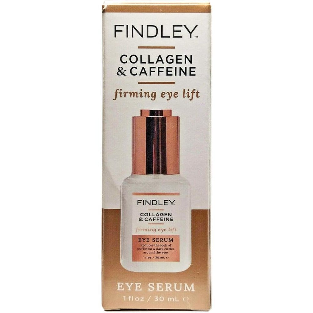 Findley Firming Eye Lift Eye Serum with Collagen and Caffeine - Reduces Puffiness and Dark Circles | Hydrates and Reduces Wrinkles (1 Fl Oz)