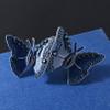 Butterfly Red Navy Austrian Rhinestone Crystal Hair Clip Barrette Ponytail Holder Hair Jewelry Headpiece Claw Clamp C7184 (Navy) view 2