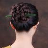 6.69 Inches Green Hetian Jade Hair Sticks for Women Girl Retro Traditional Hairpins view 4
