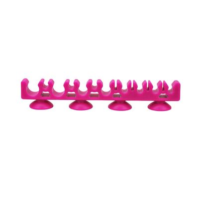 Yardwe Portable Makeup Holder Brush Dryer Beauty Tool Drying Rack (Rose Red)
