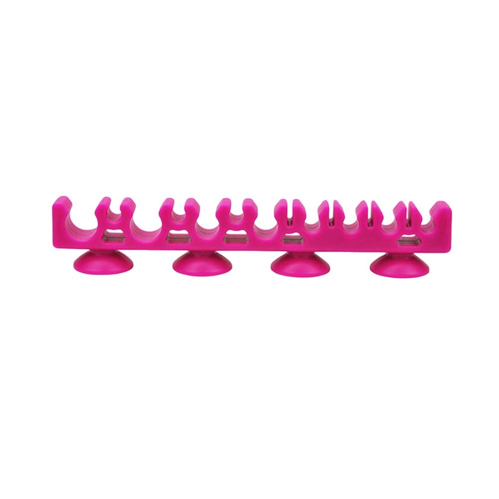Yardwe Portable Makeup Holder Brush Dryer Beauty Tool Drying Rack (Rose Red)