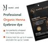 Marie-Jos & Co Henna Eyebrow Dye Light Brown, Eyebrow for Spot Coloring, Long-Lasting Eyebrow Powder, Water & Smudge Proof, 5 Sachets, Good for 50 Applications view 3