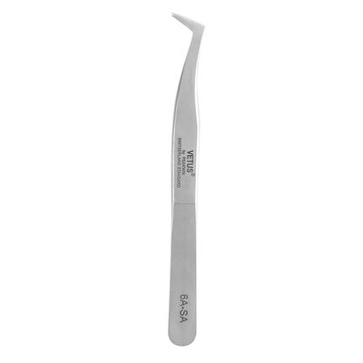 Stainless Steel Tweezers, Stright/Curved Tips All-purpose Forceps Professional Tweezers Tongs and Comfortable Handle for Eyelash Extension Nail Art Design Beauty and Crafting Repairing(2#)