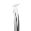 Stainless Steel Tweezers, Stright/Curved Tips All-purpose Forceps Professional Tweezers Tongs and Comfortable Handle for Eyelash Extension Nail Art Design Beauty and Crafting Repairing(2#) view 4