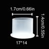 Needlehouse 1000pcs Tattoo Ink Caps Professional Tattoo Ink Cups With Base, Caps Plastic Transparent Pigment Cups Caps Tattoo Supplies (17 * 14mm) view 2