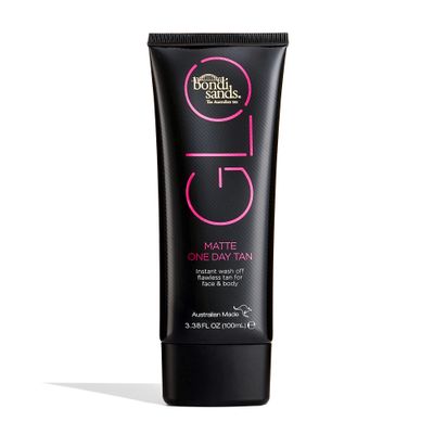 Bondi Sands GLO Matte One Day Tan | Instantly Provides a Flawless Bronze Finish for Face & Body | Transfer and Water Resistant | 100 ml/3.38 Oz