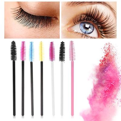 50 Pcs Disposable Mascara Wands, Applicators Multicolored Mascara Wands Multicolor Eyelash Brush Makeup Applicators Eyeliner Brush Cosmetic Makeup Brush Makeup Tool Kit(05#)