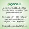 Crysalis Algeloe-O Organic Aloe Vera Gel 99% Pure Natural made with USDA Certified Aloe Vera Paraben, sulfate free with no added color 100ml/3.38oz. view 3