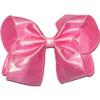 Rainbows By Paulette DU-111L Large Iridescent Hot Pink Dupioni Silk Hair Bow view 1