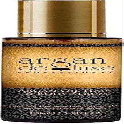 Argan De Luxe 100% Pure Morrocan Oil Perfect for Leave in Treatment & Conditioner- Hair and Body Serum 3.38 Ounces .