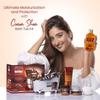 Cocoa Shea Bath Gift Set - Spa Gift Baskets with Shea Butter, Cocoa, Spa Set for Women view 2