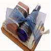 BOGUE Luxury Goat Milk Soap & Pure Essential Oil Hydrolyzer Giftset -N6 'Walk in Ojai' Lavender, Sage Ylang Ylang on Beech Wood Soap Dish with Sisal Cloth view 3