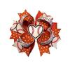 Baseball Heart Boutique Hair Bow (You choose color) view 1