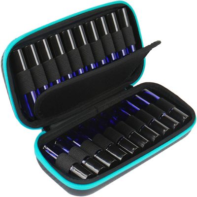 20 Bottle Essential Oil Carrying Case Premium Hard Shell Protection for up to 20 Bottles  Perfect for Roller and Standard Bottles 5ml to 10ml  Great for Travel (Royal Blue)