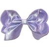 DU-121S Toddler Iridescent Orchid Dupioni Silk Hair Bow view 1
