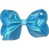 DU-116S Toddler Iridescent Turquoise Dupioni Silk Hair Bow view 1
