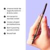 Winky Lux Uni-Brow Eyebrow Pencil, Dual-Ended with Spoolie, Waterproof Brow Definer with Ultra-Fine Tip, Universal Shade for Natural Looking Brows (Brown, Blonde, Taupe) view 4