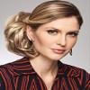 Aperitif Hair Bun Color R44 Steel Gray - Hairpiece 5-6" Lengths Two Interlocking Clips Vibralite Synthetic Soft Wavy Add-Ons Bundle MaxWigs Hairloss Booklet view 1