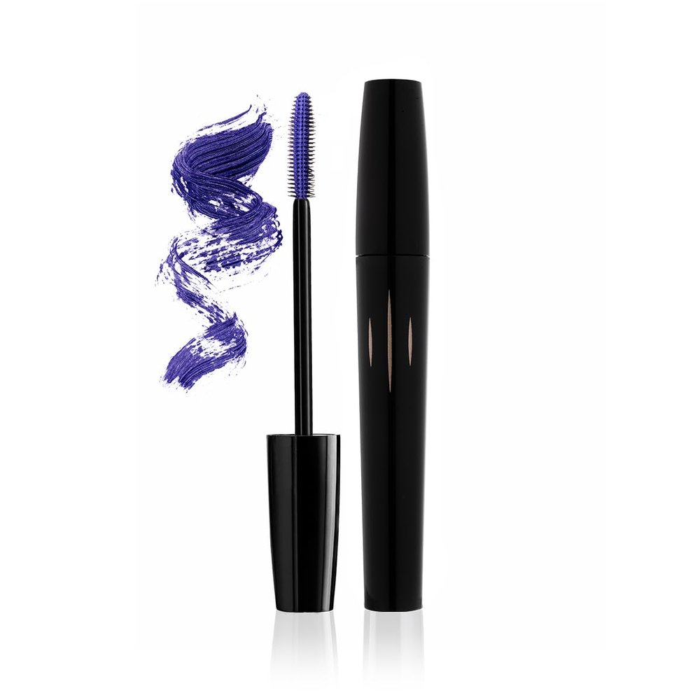 Radiant Professional Studio Perfect Mascara Volume and Length Smudge-Proof, Cruelty Free, Lengthening Mascara with Silicone Brush & Natural Wax Purple (03), 0.30 oz