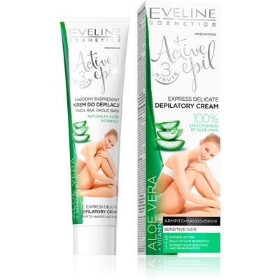 Eveline Active Epil Depilatory Body Cream with Aloe Vera Skin Sensitive 125ml