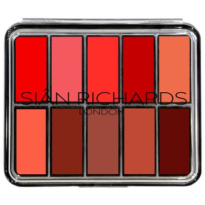 Sin Richards London Coraline Lipwear Coral 10 Colours Professional Lipstick Palette