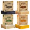 360Feel Mens Bar Soap - Made in the USA - Castile Handmade All Natural Cold Processed - Includes 4 Bold Masculine Scents: Bay Rum, Pine Tar Black Soap bar, Patchouli & Island Citrus (5oz, 4-Pack) view 1