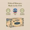 360Feel Mens Bar Soap - Made in the USA - Castile Handmade All Natural Cold Processed - Includes 4 Bold Masculine Scents: Bay Rum, Pine Tar Black Soap bar, Patchouli & Island Citrus (5oz, 4-Pack) view 2