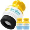 Solar Buddies Sunscreen Applicator - Blue Pack of 2 - BPA-Free Refillable Roll on Sponge Sunscreen, Suncream & Lotion Applicator For Kids, Adults & Families - Holds 3.4fl oz, Perfect Size for Travel view 1
