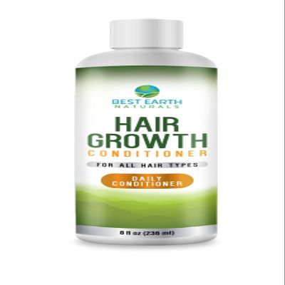 Best Earth Naturals Hair Growth Conditioner For Support of Healthy Hair Growth, Hair loss, Slow Growing and Thinning Hair for Men and Women 8 Ounces