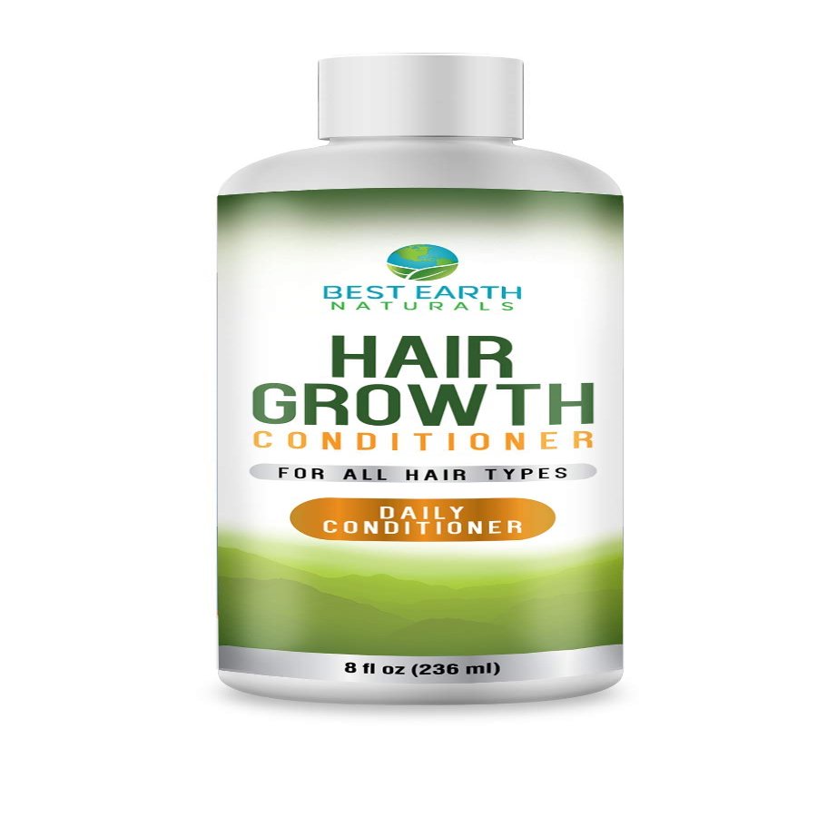 Best Earth Naturals Hair Growth Conditioner For Support of Healthy Hair Growth, Hair loss, Slow Growing and Thinning Hair for Men and Women 8 Ounces