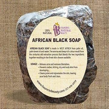 African Black Soap (16oz) Bar, cleanses skin, reduces oily skin,
