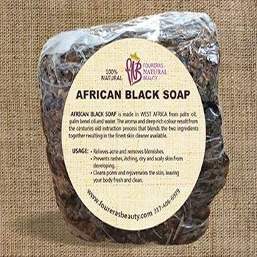 African Black Soap (16oz) Bar, cleanses skin, reduces oily skin,