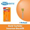 Medicool Gold Carbide -CC8- Inverted Manicure Bit Remove White Backfill for Acrylic and Gel | CC8 view 3
